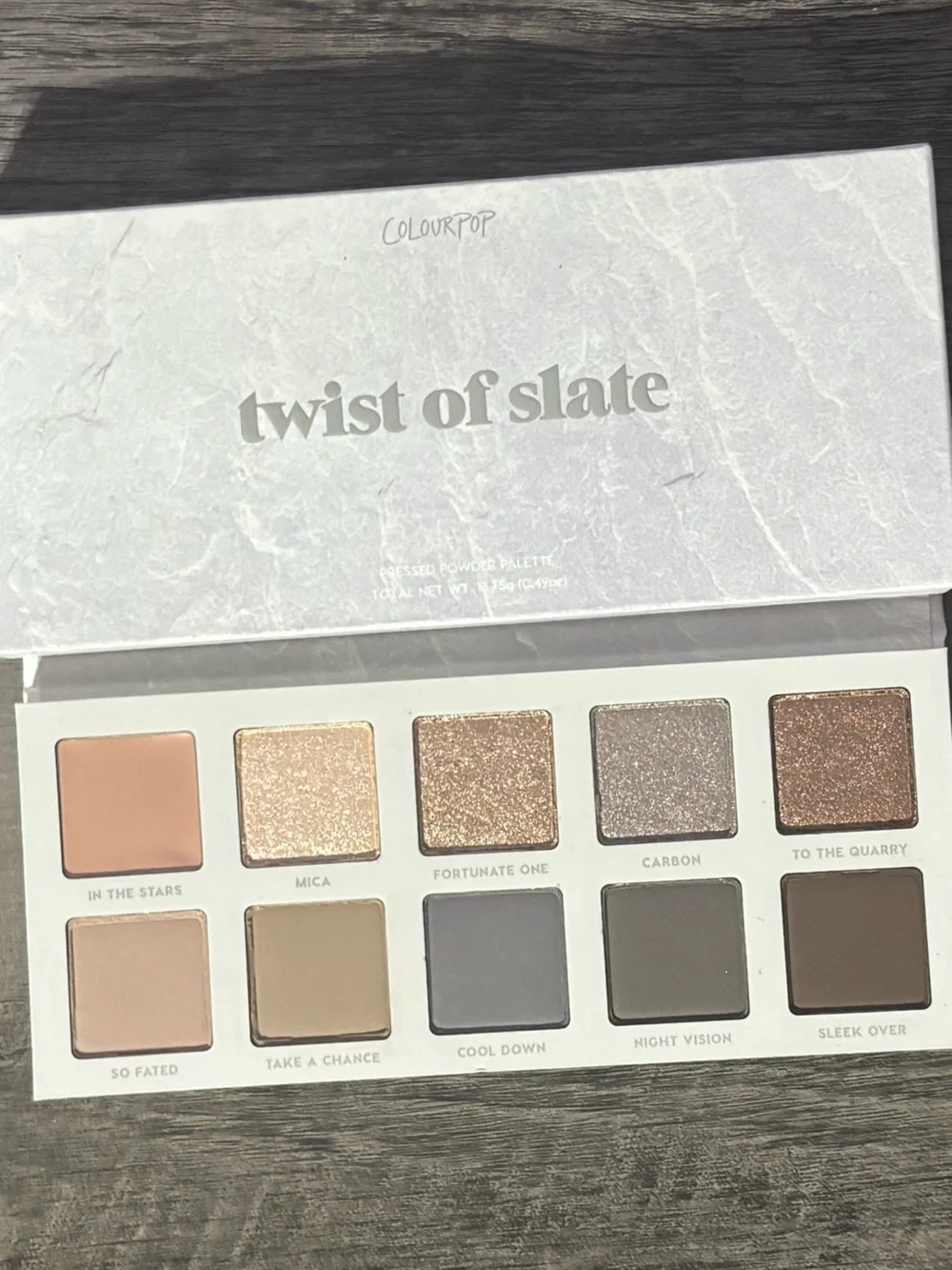 ColourPop TWIST OF SLATE Pressed Powder Eyeshadow Palette NEW